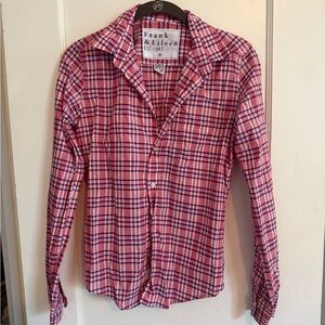 Frank & Eileen Vibrant Pink Checkered Shirt